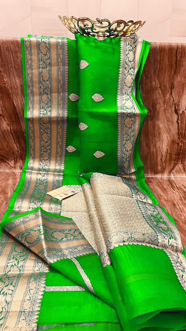 Banarasi Kora Organza Silk Saree.