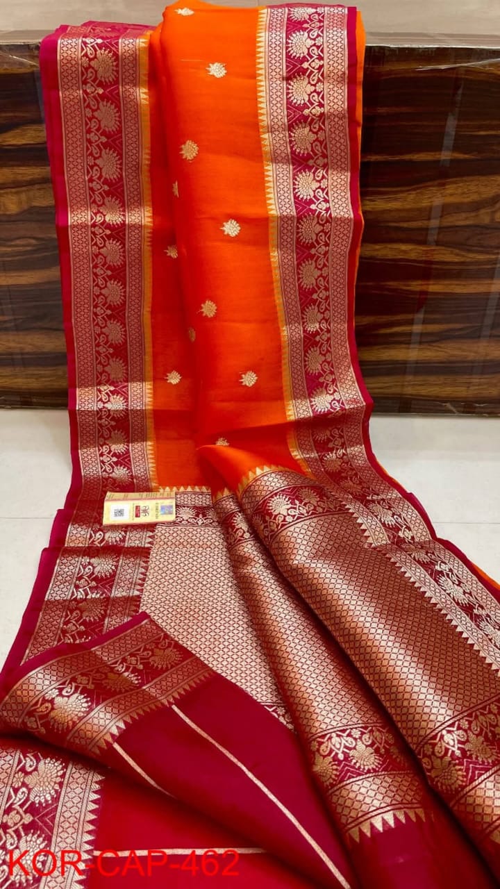 Banarasi Kora Organza Silk Saree.