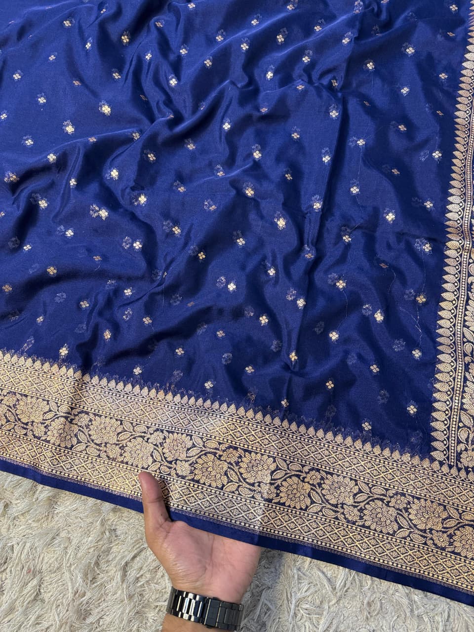 Banarasi Georgette Silk Saree With Blouse.