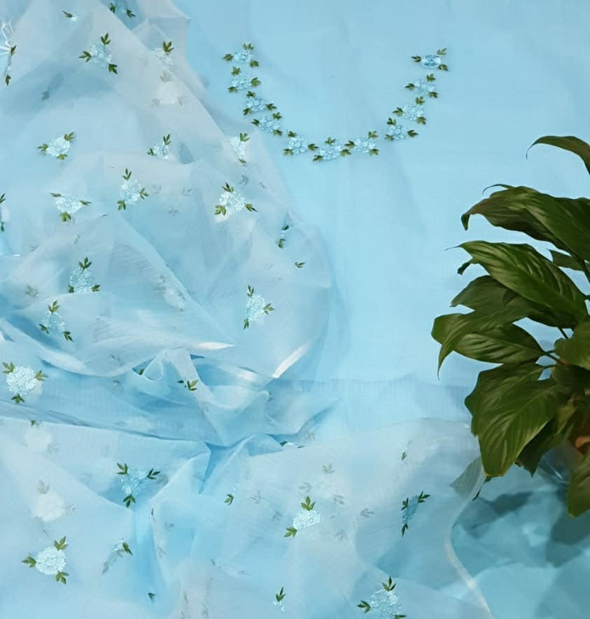 Pure Kota Doria Unstitched suit