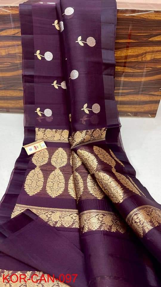 Banarasi Kora Organza Silk Saree.