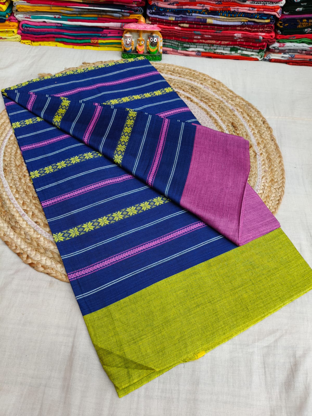 Pure Cotton Saree with Blouse.