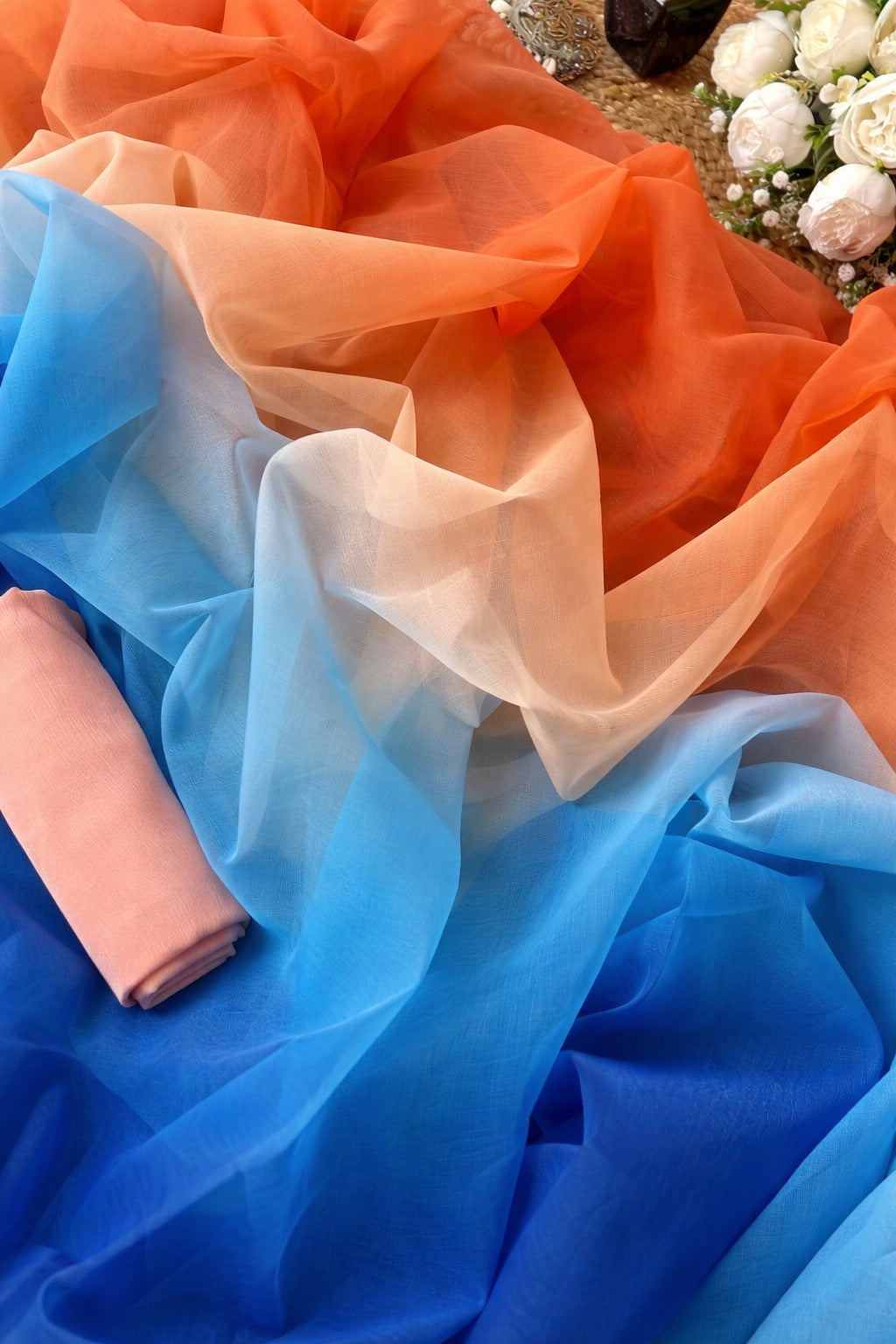 Pure Diamond Chiffon Saree.