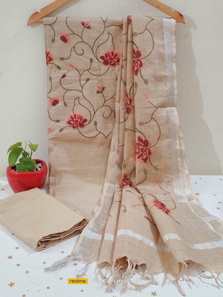 Bhagalpuri Khaddi Cotton Unstitched Suits