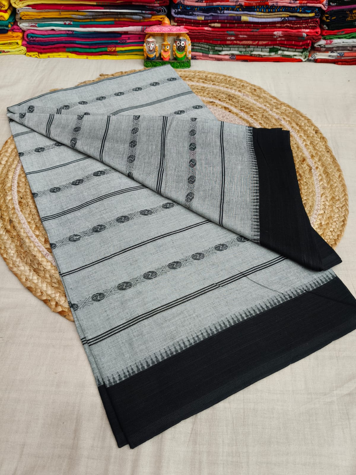 Pure Cotton Saree with Blouse.