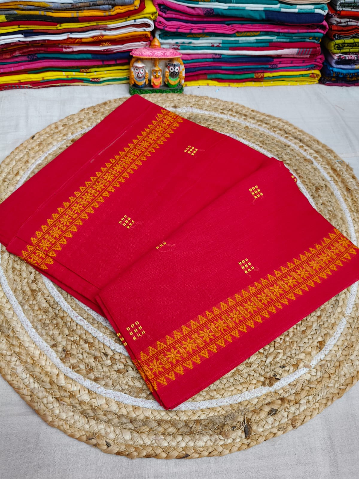 Pure Cotton Saree with Blouse.
