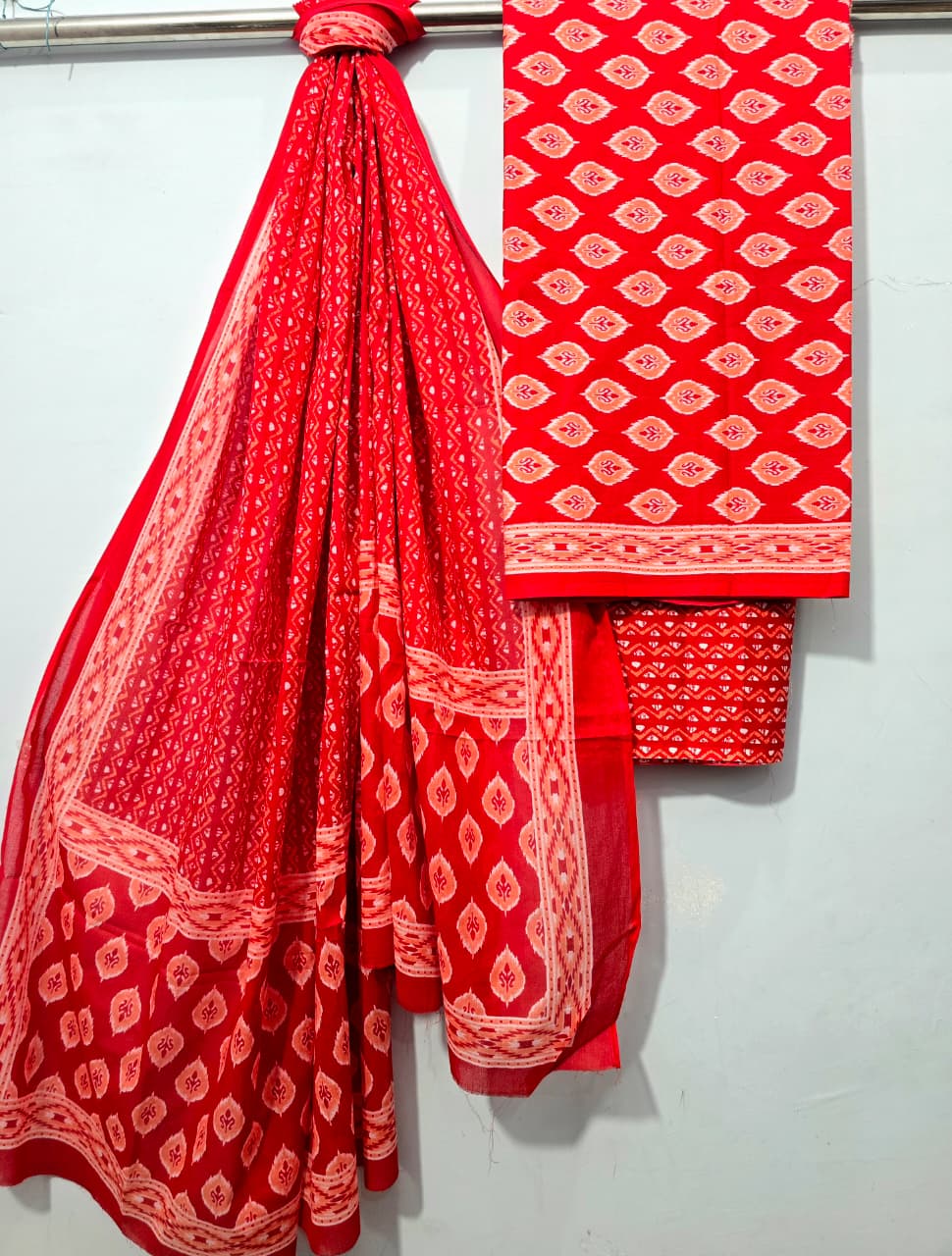 Pure Cotton Hand Block Printed Unstitched Suits.