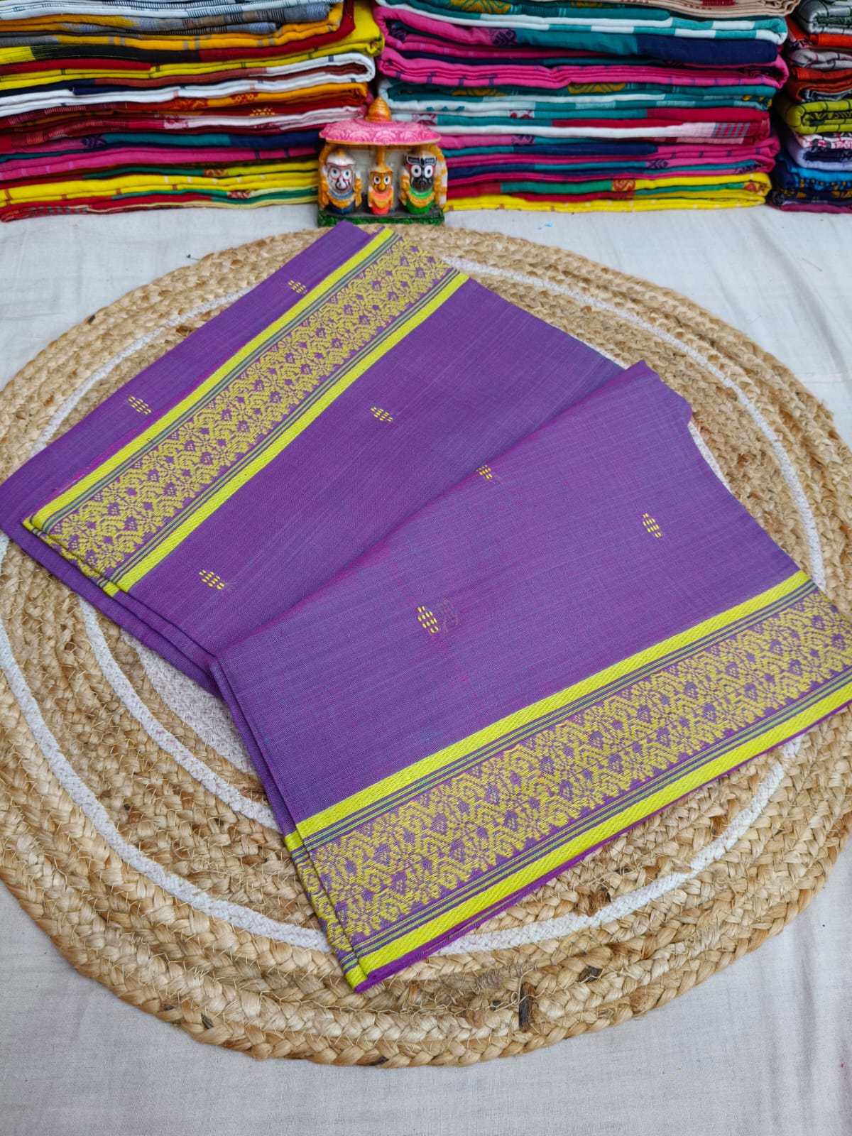 Pure Cotton Saree with Blouse.