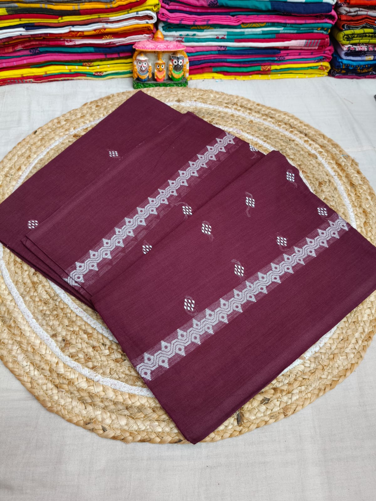 Pure Cotton Saree with Blouse.