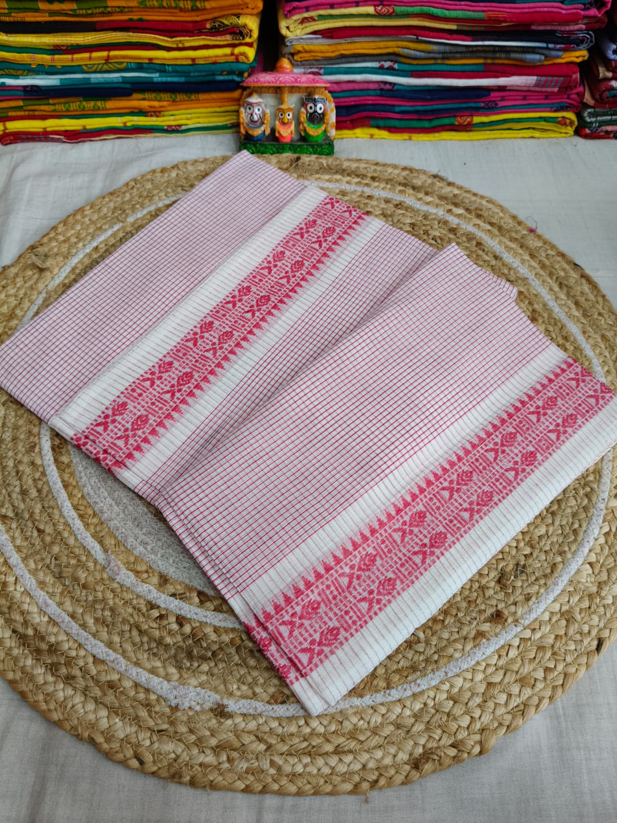 Pure Cotton Saree with Blouse.