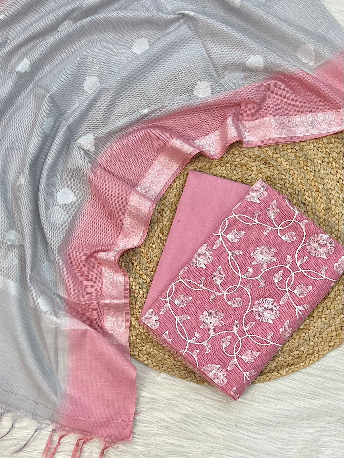 Beautiful Banarasi Kota Silk Unstitched Suit