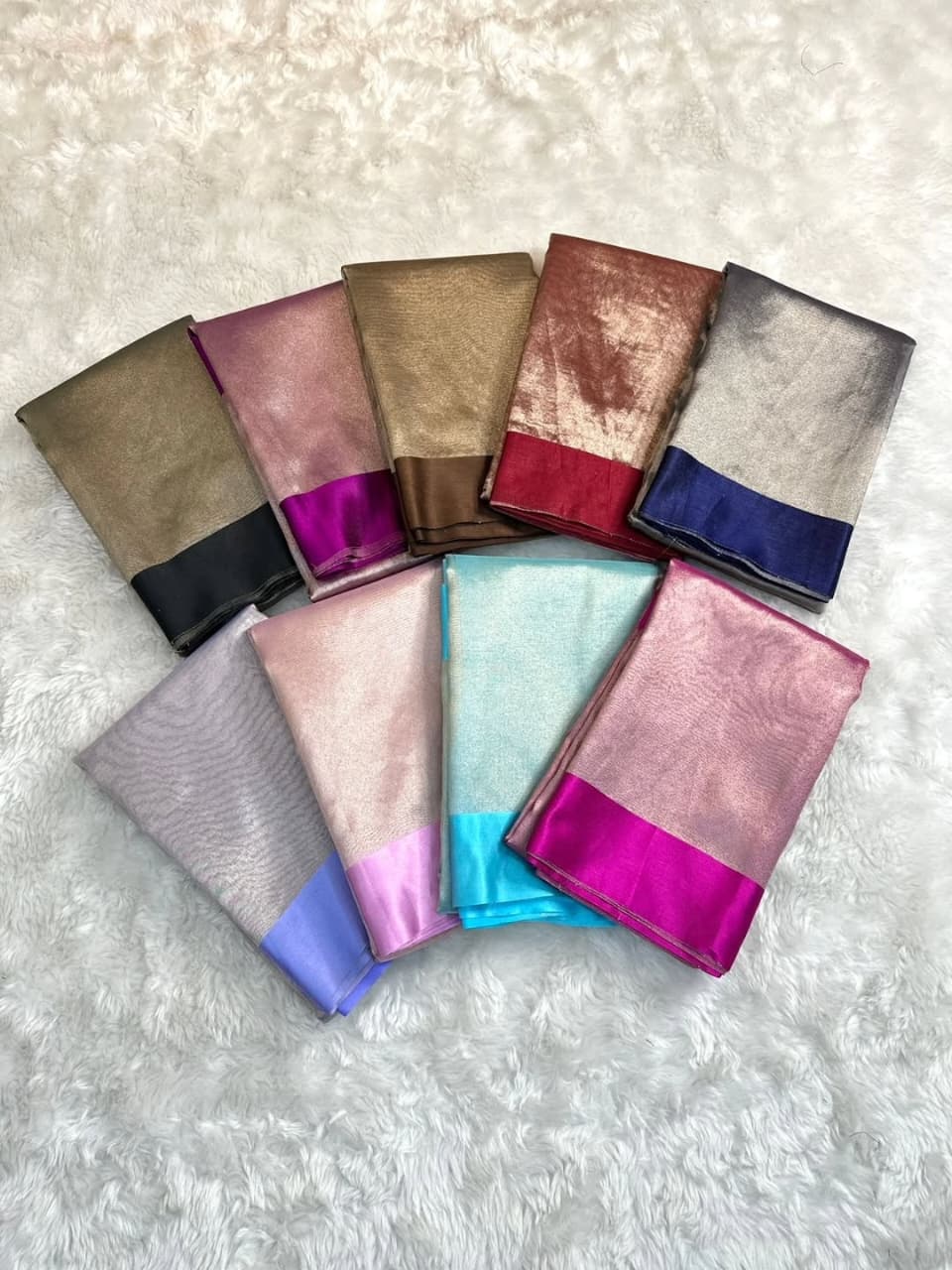 Banarasi Tissue Satin Border Soft Saree