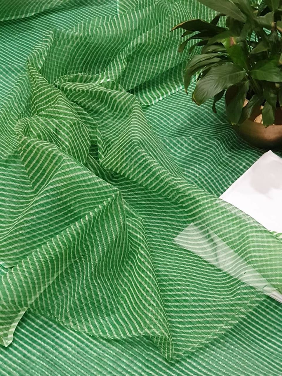 Pure Kota Doriya Leheriya Printed Unstitched Suits