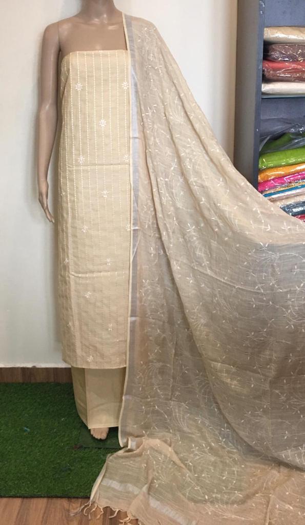 Bhagalpuri Khaddi Cotton Unstitched Suits