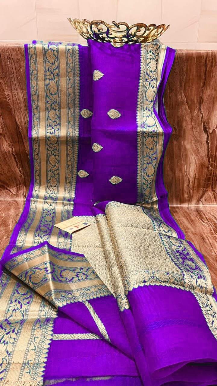 Banarasi Kora Organza Silk Saree.