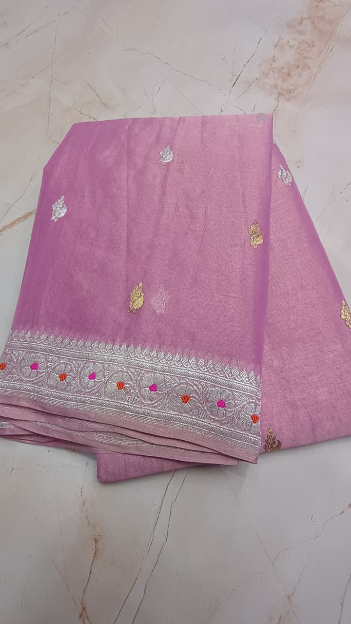 Pure Banarasi Handloom Tissue Silk Saree