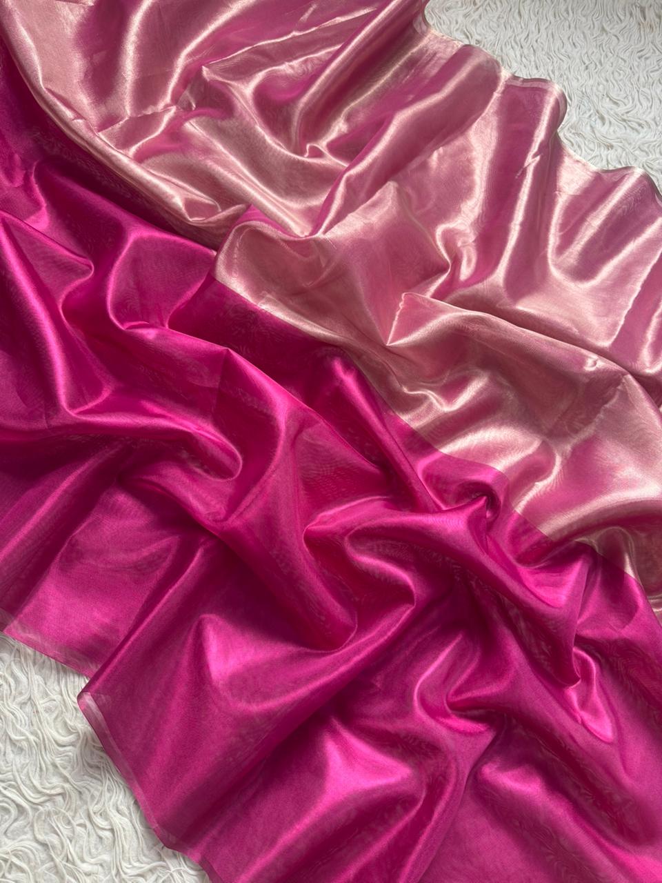 Banarasi Glass Tissue Silk Saree.