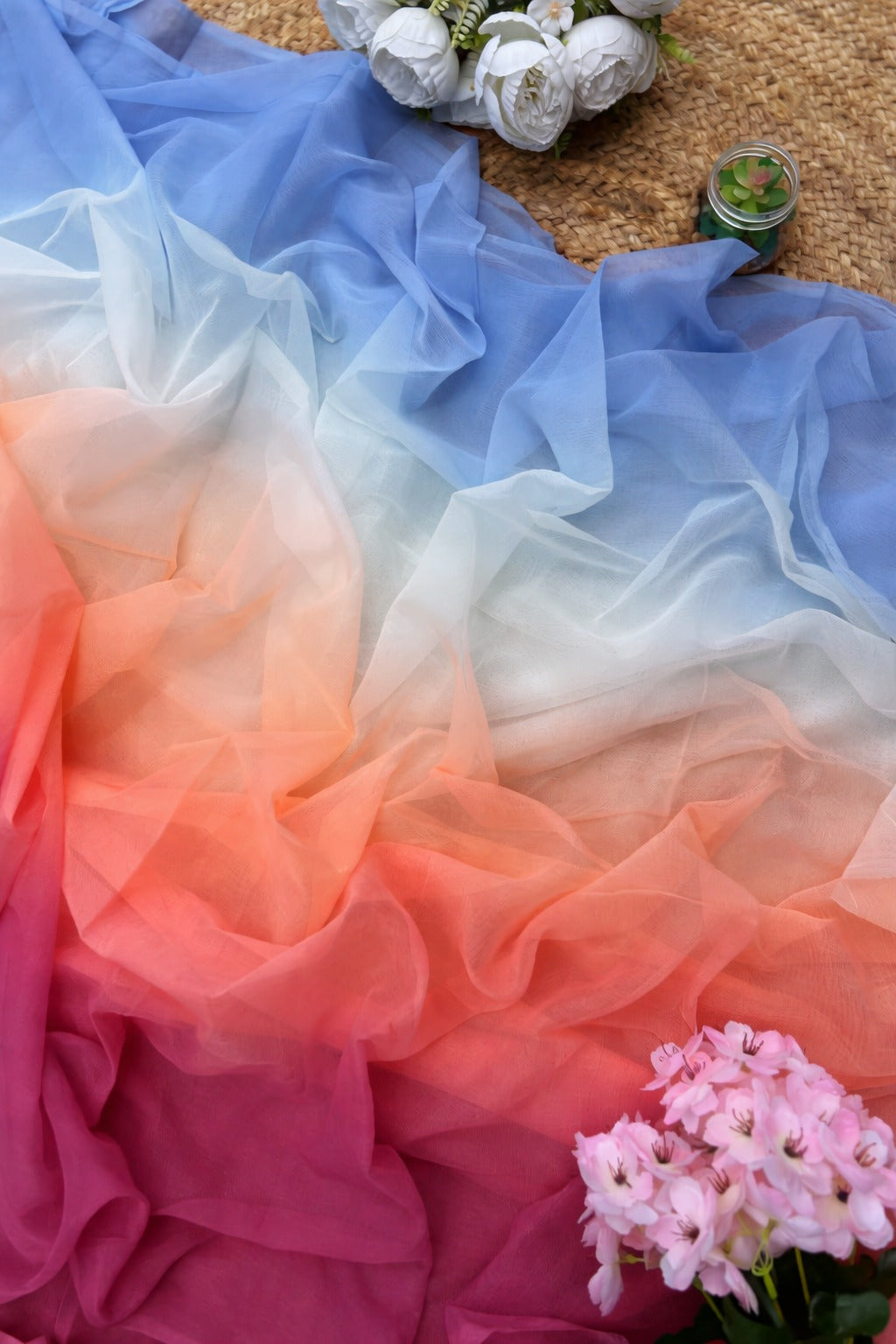 Pure Diamond Chiffon Saree.