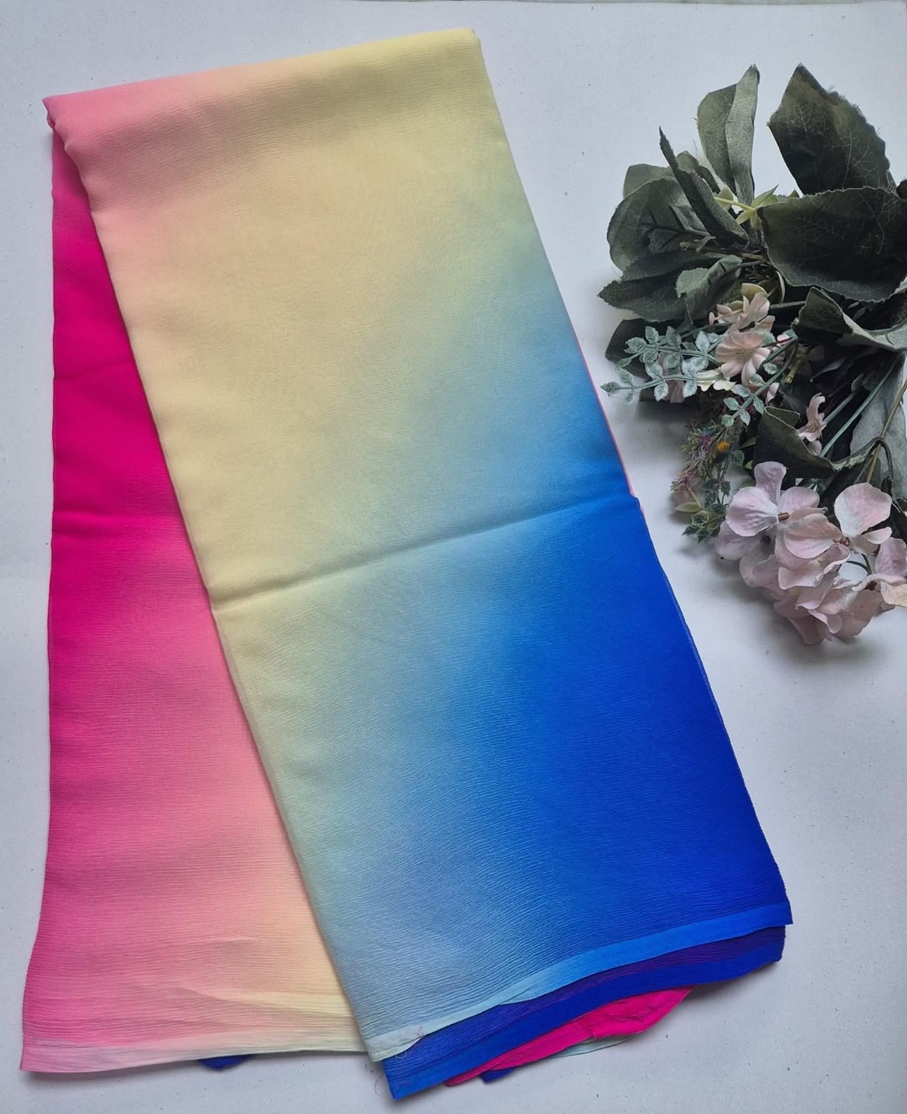 Pure Diamond Chiffon Saree.