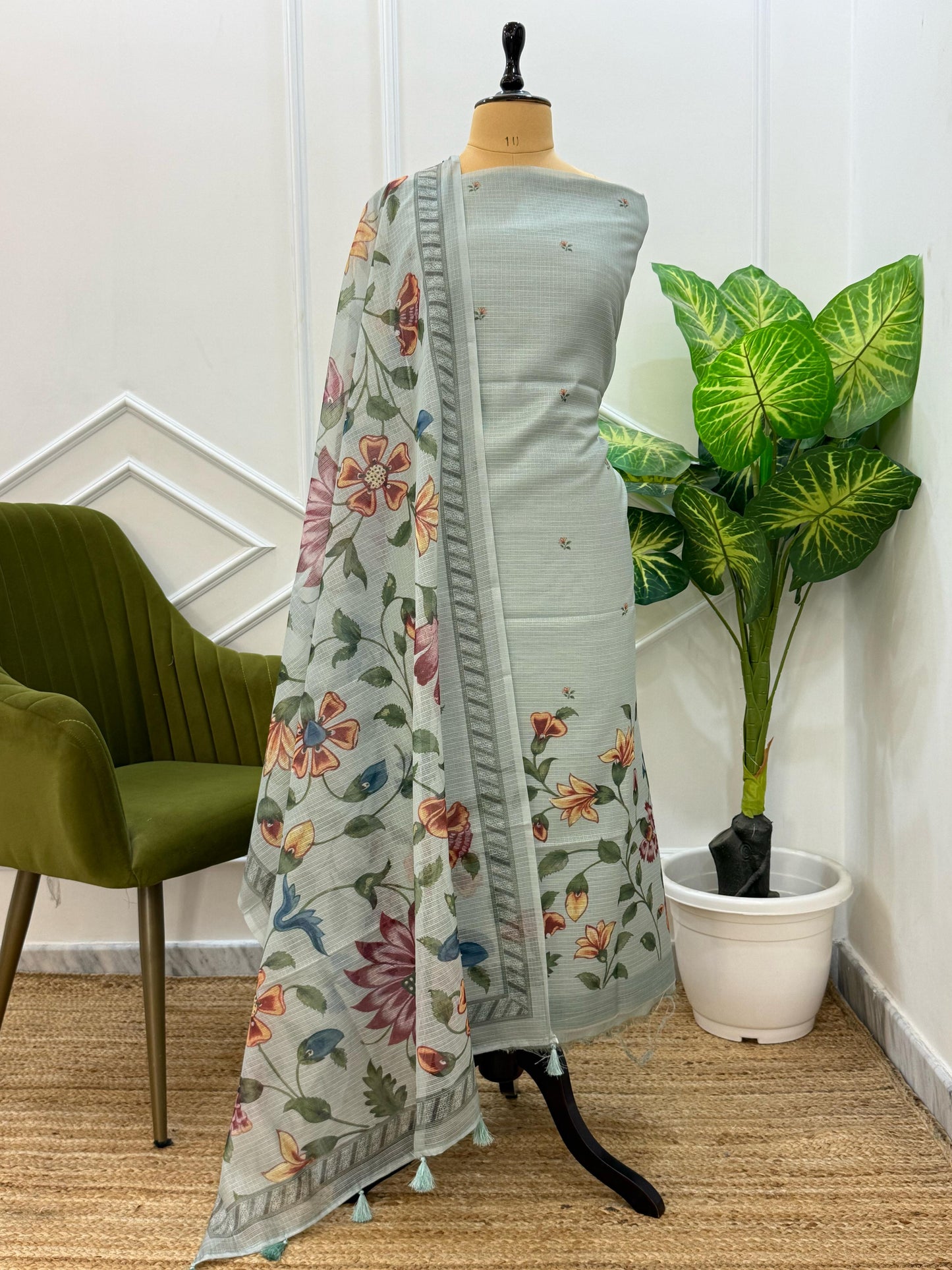 Banarasi Kota Doriya Digital Printed Unstitched Suit