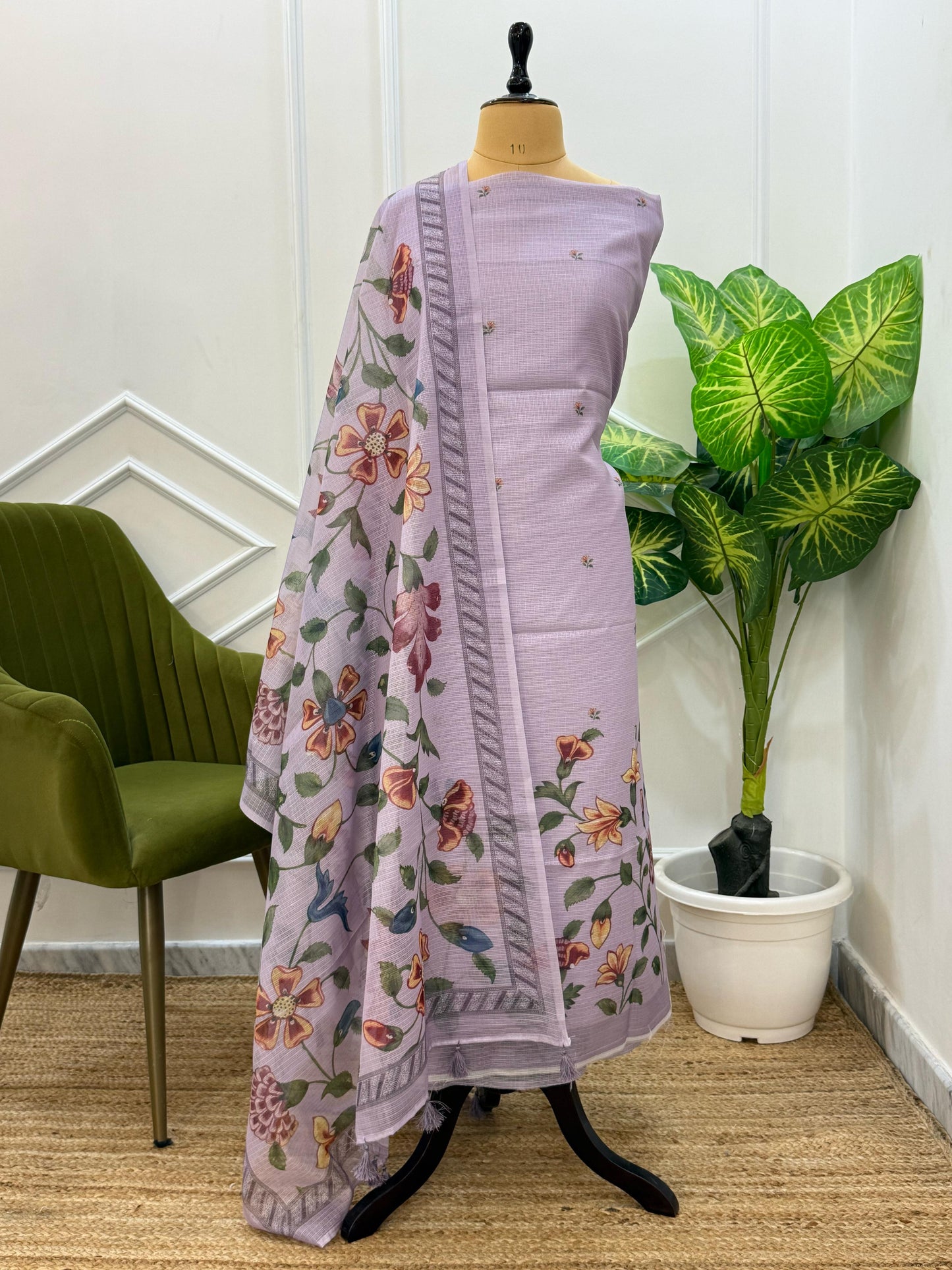 Banarasi Kota Doriya Digital Printed Unstitched Suit