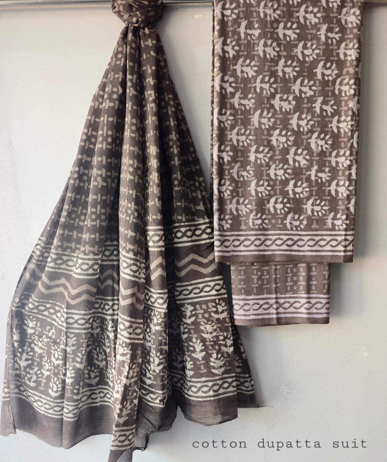 Pure Cotton Hand Block Printed Unstitched Suits.