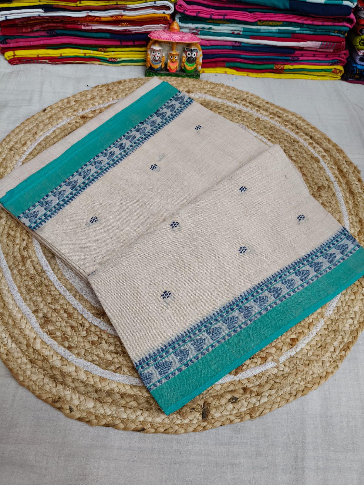 Pure Cotton Saree with Blouse.
