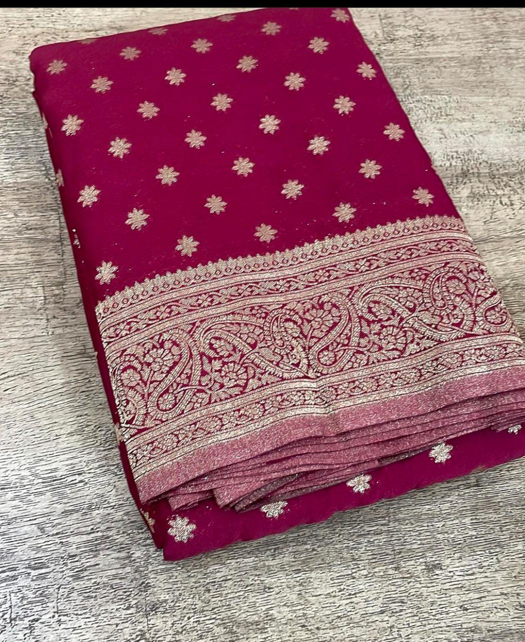 Banarasi Warm Silk Saree Full Body Booti Weaving