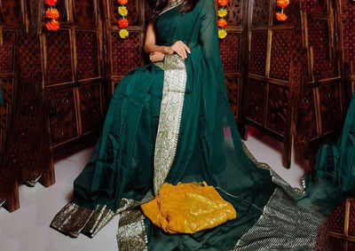 Setting Trends with Organza Sarees this Wedding Season!