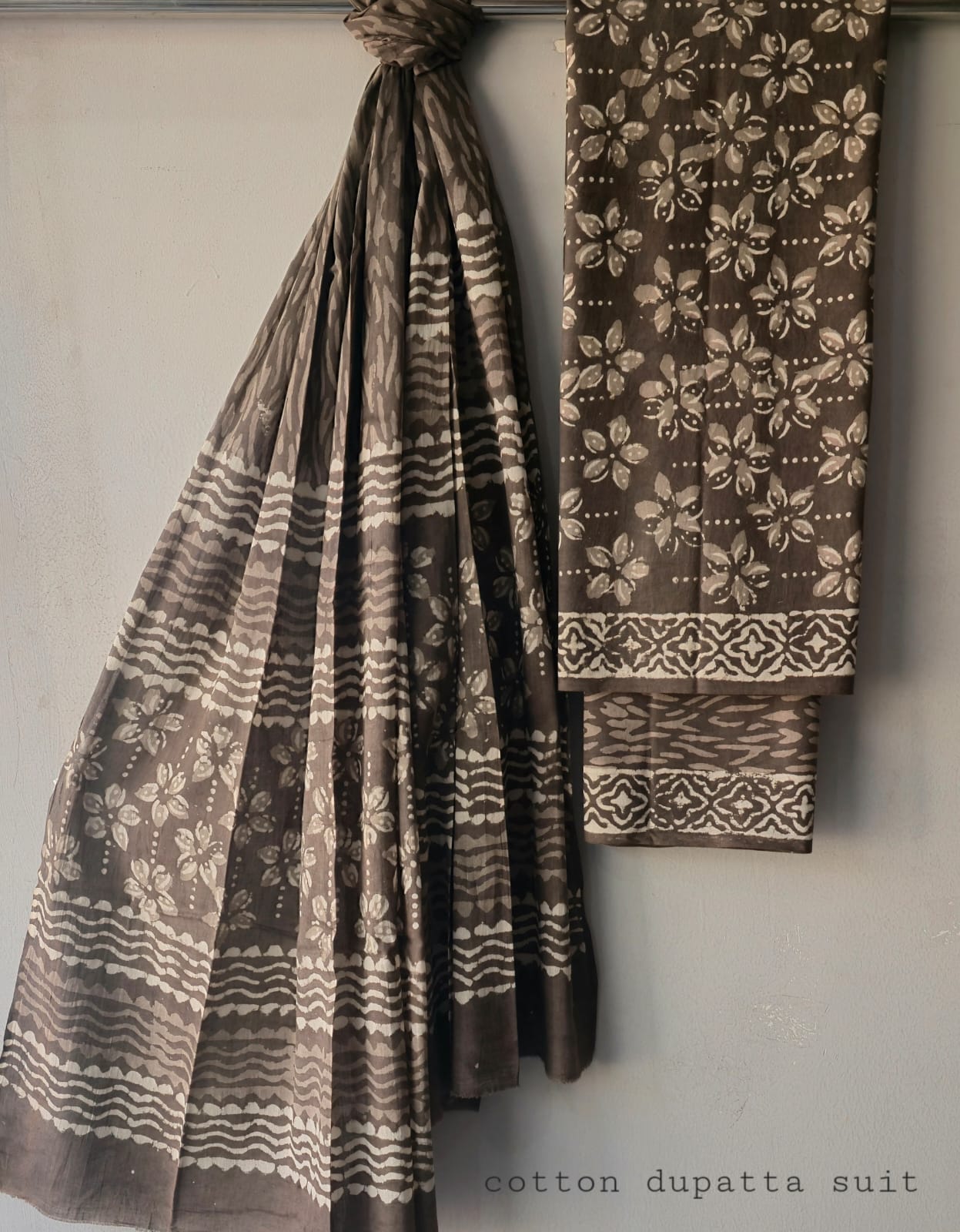 Pure Cotton Hand Block Printed Unstitched Suits.
