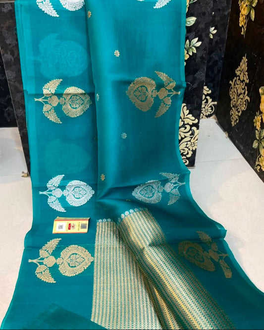 Banarasi Kora Organza Silk Saree.
