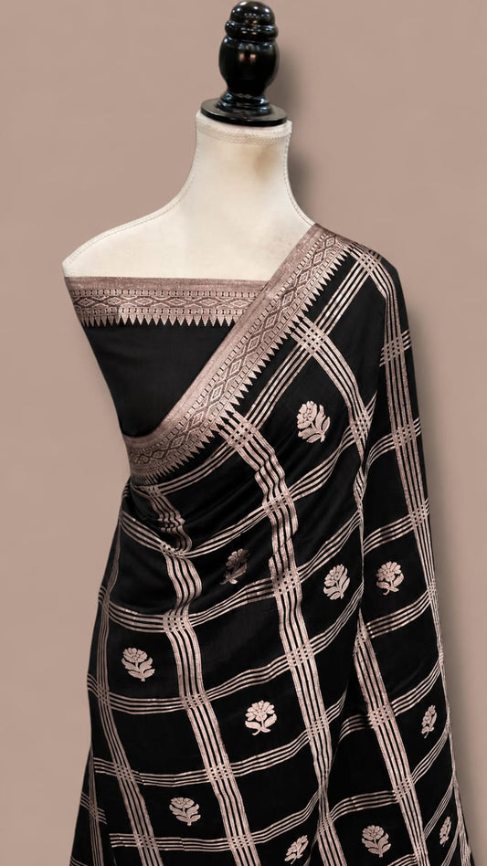 Raw Mango Katan Banarasi Soft Silk Saree.