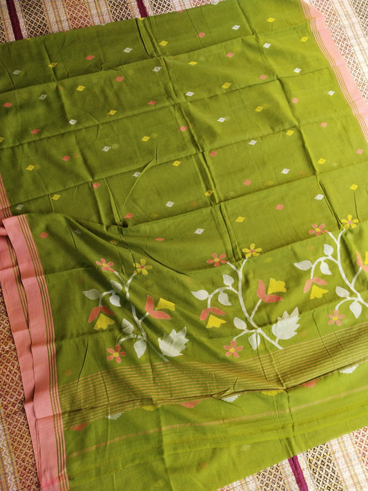 Pure Cotton Jamdani Saree