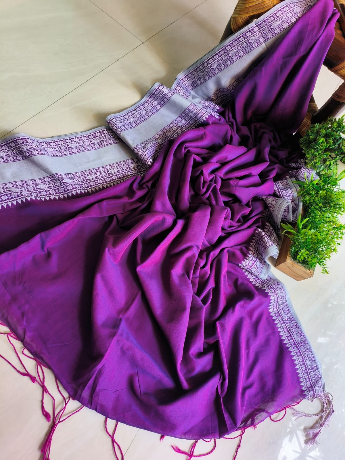 Beautiful Cotton Mulmul Saree