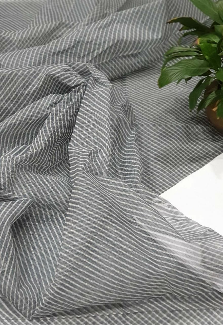 Pure Kota Doriya Leheriya Printed Unstitched Suits