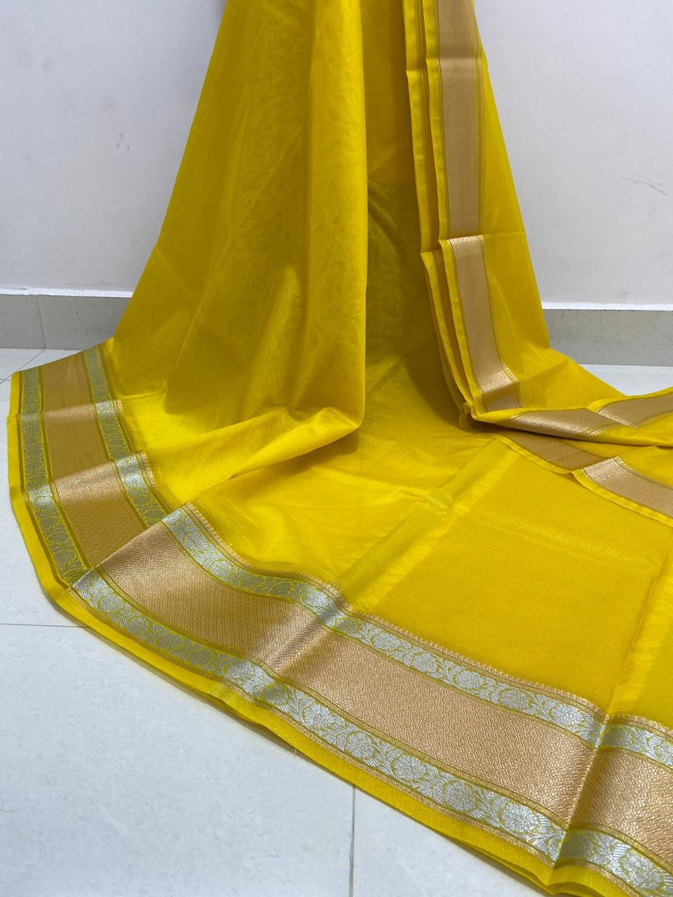 Banarasi Kora Organza Soft Silk Saree