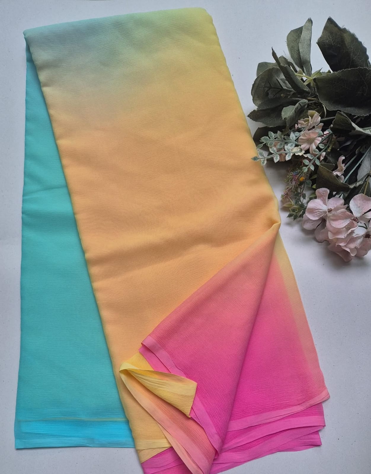 Pure Diamond Chiffon Saree.