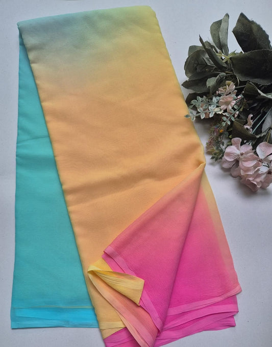 Pure Diamond Chiffon Saree.