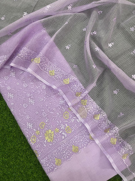 Beautiful  Banarasi Kota Silk Unstitched Suit