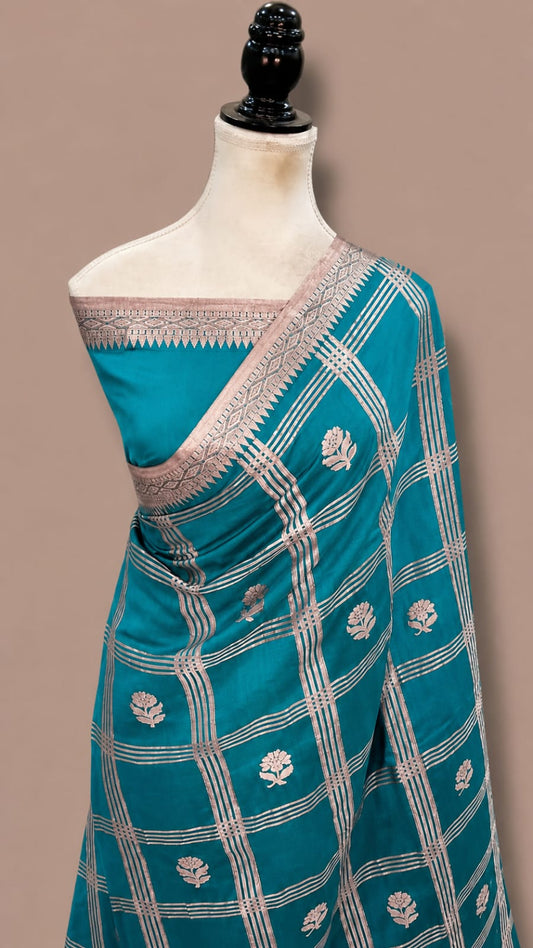 Raw Mango Katan Banarasi Soft Silk Saree.