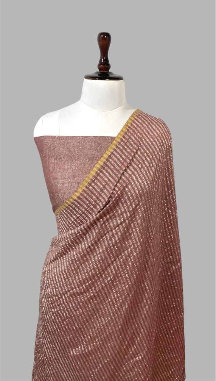 Pure Banarasi Handloom Munga Silk Saree.