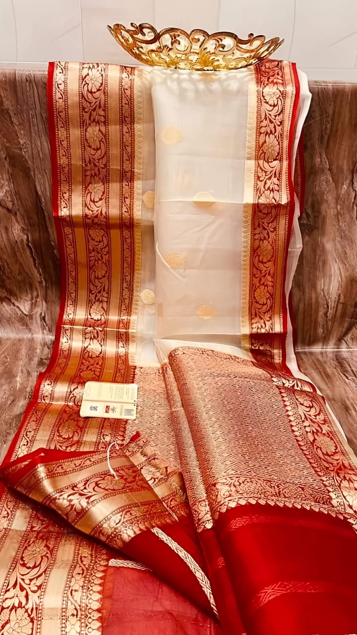 Banarasi Kora Organza Silk Saree.