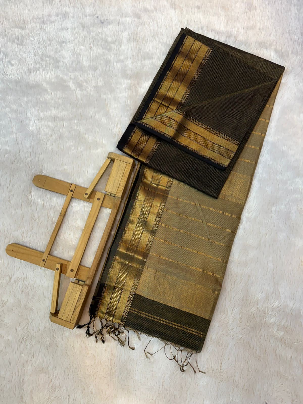 Pure Maheshwari Handloom Silk Saree