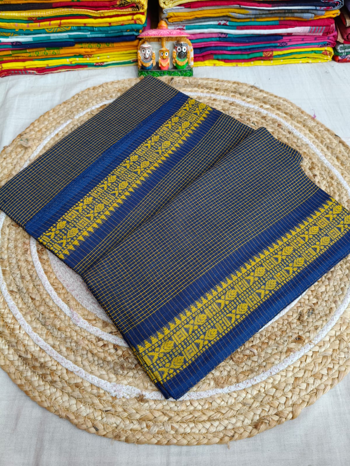 Pure Cotton Saree with Blouse.