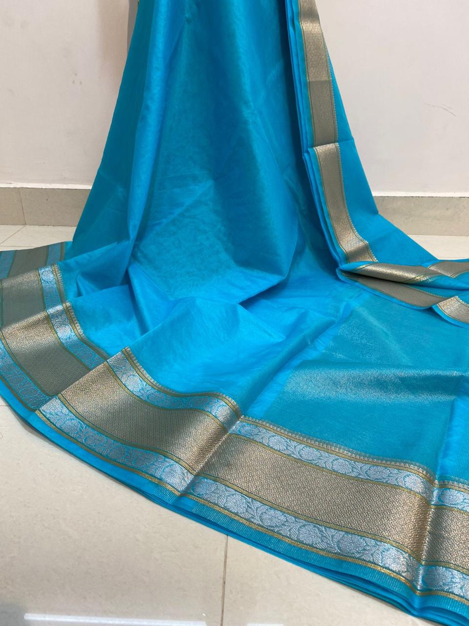 Banarasi Kora Organza Soft Silk Saree