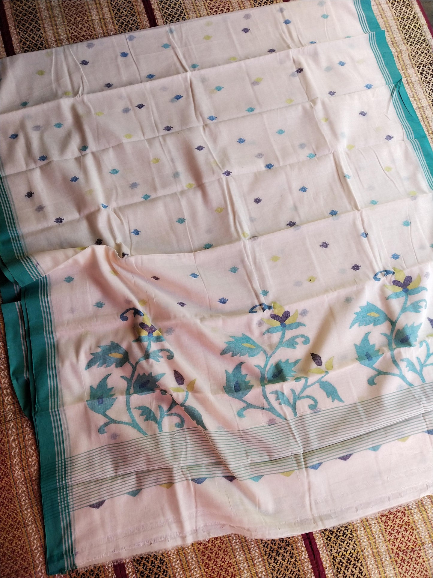 Pure Cotton Jamdani Saree