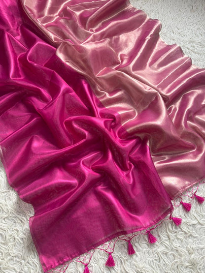 Banarasi Glass Tissue Silk Saree.