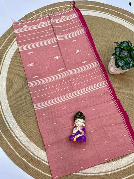 Pure Cotton Saree with Blouse.