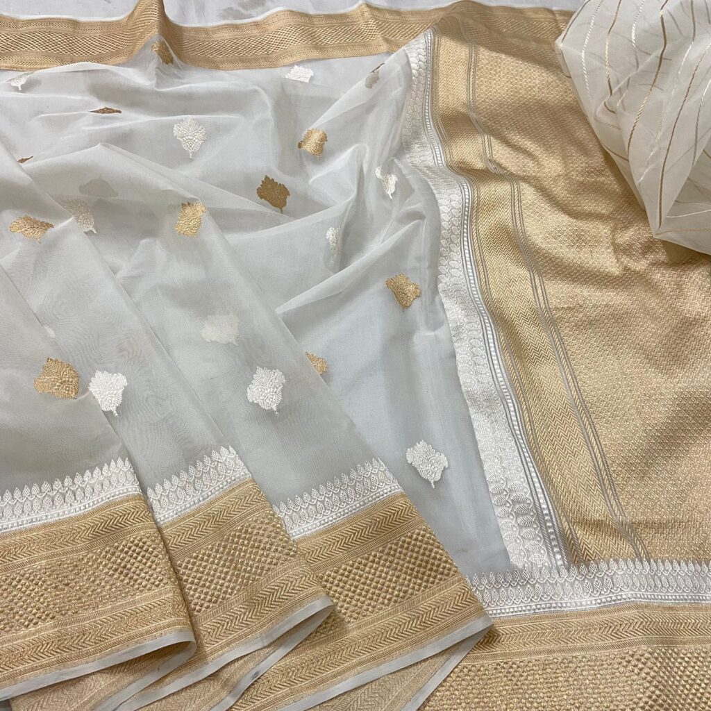 Banarasi Kora Organza Silk Saree.