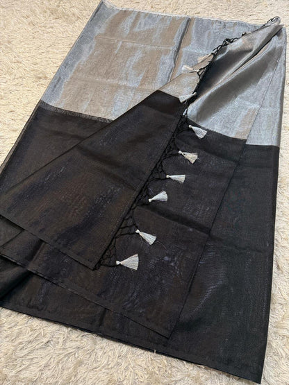 Banarasi Glass Tissue Silk Saree.